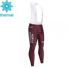 Trägerhose Lange 2021 AG2R Citroen Team Winter Thermal Fleece N001